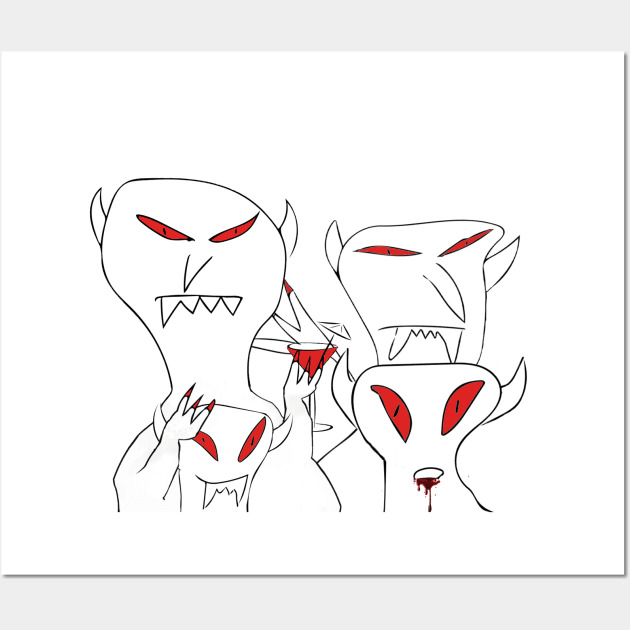 Vampire family Wall Art by yezplace